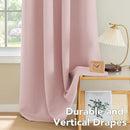 H.VERSAILTEX Blackout Curtains 84 inches Long for Living Room Thermal Insulated Room Darkening Window Treatment Panels Drapes Light Reducing Curtains for Bedroom, 2 Panels, 52" W x 84" L, Baby Pink by CozyNest Decor