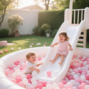 GOGOSO Ball Pit Balls 100 PCS for Toddles, Kids Plastic Balls for Ball Pit, Pool, Pink Party Accessories, Birthday Decoration, Crush Proof and Durable with Storage Bag by TinyTreasures Baby Boutique
