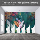 Colorful Banana Leaf Wall murals Peel and Stick Wallpaper for Bedroom Living Room - 85"x118" by CozyNest Decor