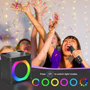 Karaoke Machine for Kids Adults - Portable Bluetooth Speaker with 2 Wireless Microphones, Singing Machine for Home Party, Birthday Gifts for Girls Boys Ages 4, 5, 6, 7, 8, 9, 10, 11, 12+ Years Old by TinyTreasures Baby Boutique