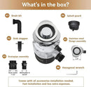 Trifecte Garbage Disposals with Power Cord, Coutinuous Feed Food Waste Disposal with Sound Reduction (EM 200) by CozyNest Decor