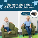 Children's Factory As We Grow Toddler Chair, Flexible Seating for Daycare or Preschool, Kids Reading Couch, Playroom Furniture, Sage by CozyNest Decor