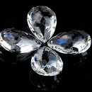 H&D 10pcs 50mm Chandelier Crystal Prisms Pendants - Clear Crystal Teardrops Parts by GreenHaven Gardens