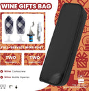 ALLCAMP Wine Bag - Insulated Cooler Bag with Wine Glasses, Bottle Opener & Wine Accessories for Wine Lovers - Portable Wine Gift Bag for Travel, Picnics, and Gift Ideas(Black) by TinyTreasures Baby Boutique