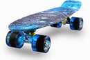 Skateboards Complete 22 Inch Mini Cruiser Retro Skateboard for Kids Boys Youths Beginners by TinyTreasures Baby Boutique