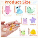Anvin 120 pcs Mini Resin Animals Glow in The Dark Garden Miniatures Luminous Fairy Garden Figurines with Mini Ducks/Owls/Frogs/Pandas for Micro Landscape Cake Potted Plants Dollhouse Decor by GreenHaven Gardens