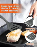 Kitchen Utensils Set, 13PCS Silicone Cooking Utensils, Heat Resistant Kitchen Utensil Spatula Set for Nonstick Cookware, Wooden Handles Kitchen Gadgets Tools Set by CozyNest Decor