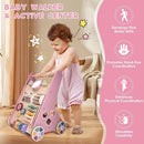Wooden Baby Walker, Baby Push Walker, Montessori Toddler Walker Toy, Push and Pull Learning Activity Walkers, Baby Walker with Wheels for Boys&Girls 1 Year Old, Baby Walker Push Toy Gifts for Toddler by TinyTreasures Baby Boutique