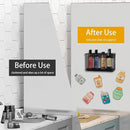 Wire Mesh Storage Baskets Organizer Black Magnetic Basket with 5 Strong Magnets, Magnetic Organizer Holder for Refrigerator Locker Whiteboard Office,Home 6.29'' × 2.28'' × 3.54''，4 Pack by CozyNest Decor