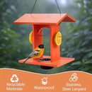 Oriole Feeder for Outdoors Hanging with Gift Box, Durable Plastic Oriole Jelly Feeder with Fruit Holder & 6oz Glass Bowl, Bird Feeder for Orioles with Roof Rain Protection for Garden, Patio, Backyard by CozyNest Decor