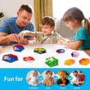 Art3d Hexagon Sensory Fidget Liquid Motion Tiles for Kids, Toddler, Teens - Interactive Soft Gel Liquid Play Mats for Home, Schools, Playrooms, Multi-Pack of 3 Tiles by TinyTreasures Baby Boutique