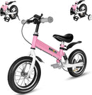 Balance Bike 2 in 1,The Dual Use of a Kids Balance Bike and Kids Bike,12 14 Inches for 2-6 Years Old,with Shock Absorbers, Fenders, Pedals, Auxiliary Wheels by TinyTreasures Baby Boutique