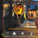DREAMSOUL Hummingbird Hot Air Balloon Solar Lantern, Metal & Glass Flickering Flame Light Solar Lantern, Hanging Waterproof Solar Lanterns Outdoor for Garden Patio Tree Decoration Christmas Gifts by GreenHaven Gardens