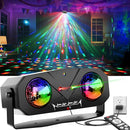 Party Lights DJ Disco Light,Disco Ball Star Projector RGB LED Strobe Lights Stage Light Sound Activated Ocean Wave Effect for Parties Club Holiday Christmas Birthday Wedding by TinyTreasures Baby Boutique