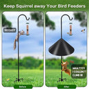 Gtongoko 19 Inch Squirrel Baffle for Bird Feeder Pole Squirrel Guards for Shepherds Hook Stopper for Bird Feeders Black 1 Pack by GreenHaven Gardens
