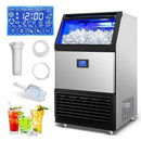 Ice Machine Commercial Ice Maker Machine, 450 Lbs /24H, 200 lbs Bin, Under Counter Built-in or Freestanding, Stainless Steel Household Use, Restaurant Bar Kitchen Cafe by CozyNest Decor