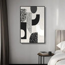 Framed Black and White Abstract Wall Art, Modern Minimalist Canvas Prints Paintings Artwork for Walls, Geometric Pictures for Living Room Dining Room Bedroom Office Bathroom Wall Decor 24x36 In by CozyNest Decor