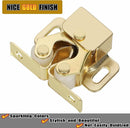 Alise Cabinet Door Latch,Cupboard Closet Doors Catch Closer Double Ball Roller Latches,Cold Rolled Steel Gold Finish CA1000G-12P(Pack of 12) by TinyTreasures Baby Boutique