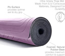 agoy Pro+ Warrior - Premium Non-Slip Yoga Mat – Eco-Conscious Design - PU Mat With Wet/Dry Grip+ - Focus Alignment - Lazer-Etched Technology - A Portable Standard Size Mat for All Styles of Yoga by TinyTreasures Baby Boutique