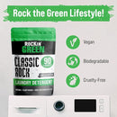 Rockin' Green Classic Rock Laundry Detergent Powder (90 Loads) - All Natural Laundry Detergent - Sensitive Skin Laundry Powder (Unscented) by TinyTreasures Baby Boutique