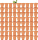 Yishang 2.5 inch Terracotta Pots with Drainage Holes,Small Mini Clay Ceramic Pottery Planter,Cactus Flower Terra Cotta Pots,Succulents Nursery Pots for Indoor/Outdoor Plants,Crafts,Wedding-72 Pack by GreenHaven Gardens