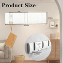 Folding Coat Hooks, Wall Mounted Coat Rack with 3 Retractable Hooks, Heavy Duty Towel Rack for Bathroom Wall Hook for Hanging Clothes Bathrobe, Stainless Steel Coat Hanger for Entryway(White) by CozyNest Decor