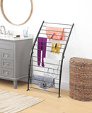 Whitmor Spacemaker Folding Drying Rack, Indoor Clothes Organizer with Patent-Pending Design, Space Saving, 6" L x 26" W x 51.5" H, Black by TinyTreasures Baby Boutique