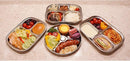Korean Stainless Steel Divided Round Plates, Little Kids Toddlers Babies Tray, BPA Free, Diet Control, Camping Dishes, 8 Inch Compact Serving Platter, 3 Compartment Plate, Set of 2 by TinyTreasures Baby Boutique