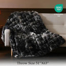 BENVWE Fluffy Faux Fur Throw Blanket for Couch, Soft Plush Thick Cozy Fuzzy Luxury Minky Bubble Blanket for Home Living Room Decor Gift for Women, Tie-dye Grey, 50" x 60", 1100GSM by CozyNest Decor