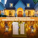 Bronze Outdoor Wall Lanterns Aluminum Anti-Rust Porch Lights 2-Pack, Exterior Light Fixtures IP65 Waterproof Clear Glass Brown Outdoor Sconces Lamps Wall Mount, Oil Rubbed Bronze by CozyNest Decor