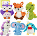 Utook Crochet Kit for Beginners，6 Cute Animals Crochet Kits with Yarn, Crochet Hooks & Accessories | Beginner-Friendly Video Tutorials | Great for Adults & Kids Learning to Crochet by TinyTreasures Baby Boutique