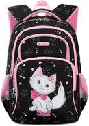 Cusangel Backpack for Girls Boys School Bookbags Kindergarten Elementary Lightweight Waterproof Multifunctional Large Capacity for Backpack (16 inch cat Fun Prints) by TinyTreasures Baby Boutique