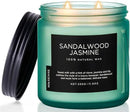 M&SENSE Sandalwood Jasmine Scented Candle, 11.6oz 70 Hours Burn Time Clean Non Toxic Natural Soy Wax Candle 2 Cotton Wick Home Decor for Mothers Day & Bathroom Bedroom by CozyNest Decor