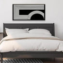 Abstract Wall Art Modern Canvas Art Wall Decor Minimalist Wall Art Geometric Line Canvas Artwork Print Paintings Black And White Wall Art Modern Picture For Bedroom Art Office Home Wall Decor 20"X 40" by CozyNest Decor