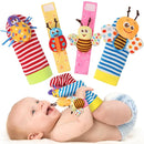 Bloobloomax Baby Rattles Toys for 0-12 Month, Infant Girl Boy Toys for Babies 3-6 Months, Newborn Hand & Foot Toys for 0 to 9 Months, Baby Shower Gifts Set with Wrist Rattle Socks by TinyTreasures Baby Boutique