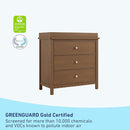 Graco Sasha 3-Drawer Chest with Changing Table Topper (Hazelnut) – GREENGUARD Gold Certified, Nursery Bedroom Wood Chest with Spacious Storage, Interlocking Drawer System, Pre-Installed Tracks by TinyTreasures Baby Boutique