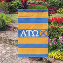 Alpha Tau Omega Licensed Flag Garden 12x19 inches Flag Banner Yard Decor Outdoor Decoration (Alpha Tau Omega