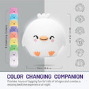 Lumipets Remote Control Silicone Night Light for Kids - Chick Design with 9 Soft Colors & Sleep Timer - Rechargeable, Battery-Operated Lamp for Bedroom | Baby Nursery, Toddler, Girls, Boys by TinyTreasures Baby Boutique