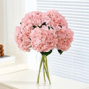 8Pcs Blush Fake Flowers Silk Hydrangea Artificial Flowers Bouquets Faux Hydrangea Stems for Home Table Centerpieces Wedding Party Decoration by CozyNest Decor