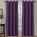 H.VERSAILTEX Blackout Curtains/Draperies/Drapes for Bedroom 108 Inches Long, Extra Long Thermal Insulated Window Treatment Light Blocking Grommet Privacy Curtains, Plum Purple, 2 Panels by CozyNest Decor