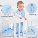 Yoofoss Baby Sleep Sack 6-12 Months 100% Organic Cotton 0.5 TOG Baby Sleeping Bag 2-Way Zipper Toddler Wearable Blankets 3 Pack Breathable Lightweight (Medium) by TinyTreasures Baby Boutique