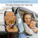 Car Seat Protector for Child Car Seat, 2 Pack Baby Car Seat Covers with Mesh Pockets & Non-Slip Backing 600D Durable Seat Protector (Brown, Standard) by TinyTreasures Baby Boutique