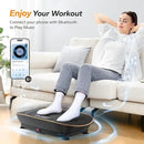 MERACH Vibration Plate Exercise Machine, Whole Body Workout Equipment for Women, Bluetooth and Silicone Pedal, Vibration Plate with Auto Mode, Vibrate Fitness Platform for Home by CozyNest Decor