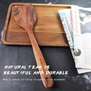 Wooden Spatulas, 1 Pcs Natural Teak Wood Spoon for Cooking Wooden Kitchen Utensil Wooden Spoons & Spurtle for Cooking by CozyNest Decor