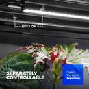 Barrina T5 Plant Lights for Indoor Growing, 3FT 128W (8 X 16W) Led Grow Light with Magnetic Design, Full Spectrum Grow Light Strip with Black Cover, Plug and Play, 5000K, 8 Packs by GreenHaven Gardens