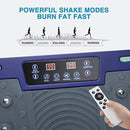 Vibration Plate Exercise Machine - Whole Body Workout Vibration Platform Lymphatic Drainage Machine for Weight Loss Home Fitness with Resistance Bands Remote by CozyNest Decor