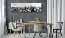 Black and White Wall Art Dallas Skyline Cityscape Skyscrapers Canvas Print Painting Landscape Texas City Buildings Pictures Modern Artwork for Man Room Office Living Room Decoration 13.8"x47.3" by CozyNest Decor