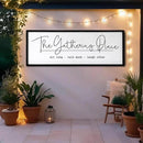 The Gathering Place Wall Decor Art 24"X10" for Dining Room gather Kitchen Wall Wooden Framed Sign (Black) by CozyNest Decor