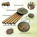 Memorial Wind Chimes for Outdoor & Gifts – Engraved Tree of Life, 36” Durable Metal Chimes with Soothing Melodies, Waterproof & Customizable Tones by CozyNest Decor
