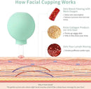 Meifuly Facial Cupping Set, 4 PCS Silicone Vacuum Suction Face Massage Cups, Skin Tightening Kit for Eyes, Face and Body (Green) by CozyNest Decor